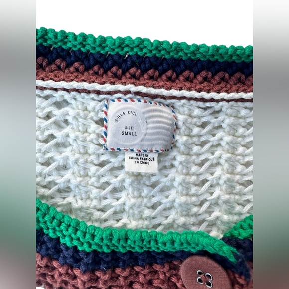 Anthropologie Women’s Elsie Open Button Up Knit Caridgan Size Small - Picture 8 of 13